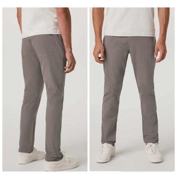 Vuori Meta Pants Athletic Slim Chino Stretch Performance Grey Men’s 31 x 34 Tall - Picture 1 of 13